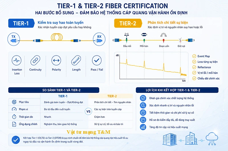 Tier 1 Tier 2 Fiber Certification